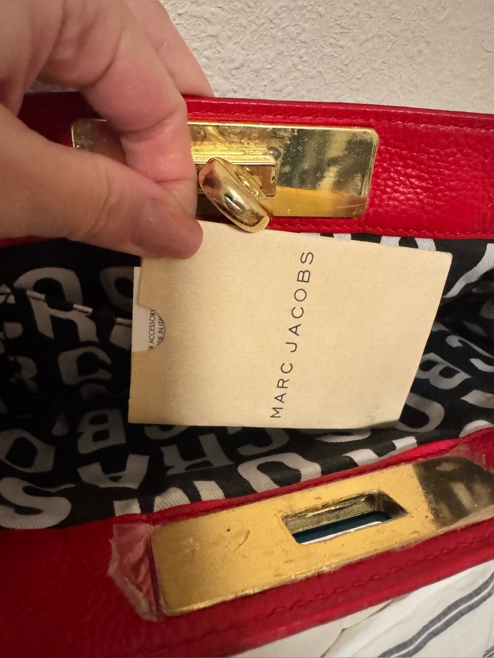 New RARE vintage Marc Jacobs Color-Block Quilted Leather Clutch - Picture 7 of 7
